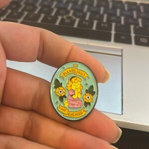 Novelty enamel pin